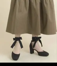 【新品】オデットエオディールアンクルラップ パンプス70●　バレエコアのサムネイル