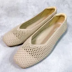 新品【ビバイア】Margot Mesh (38) ニット　スクエアトゥ　洗濯可