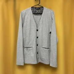 BEAMS HEART ビームス グレー カーディガン メンズ 花柄 Mサイズのサムネイル