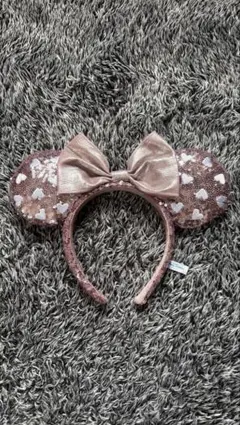 ミニー ピンク スパンコール カチューシャ