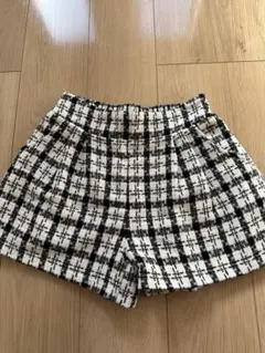 チェック柄キュロット Mサイズ