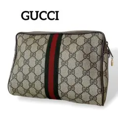GUCCI オールドグッチ GG シェリーライン セカンドバッグ ポーチ
