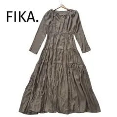 FIKA. フィーカ ワンピース ティアード Aライン マキシ丈 ロング フレアのサムネイル