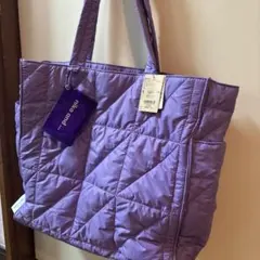 パープル キルティング トートバッグ　ニコアンド