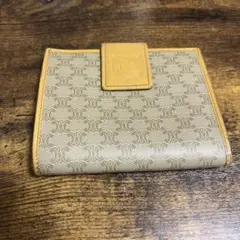 CELINE セリーヌ 二つ折り財布 マカダム柄 ヴィンテージ