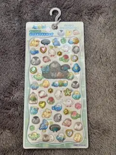 ボンボンドロップシール ふわふわとりのなかまたち　ストーンつき