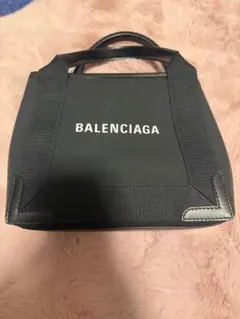 BALENCIAGA ネイビー ハンドバッグ XS390346 注タバコ臭あり - メルカリ