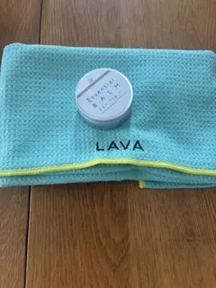 LAVA ミントグリーンタオルとバームセット