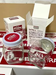 ミキプルーン　空き瓶　２０瓶　オリジナル箱入り / 何かと便利な丈夫な瓶です！