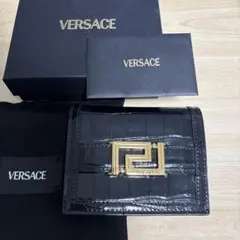【正規品】VERSACE ヴェルサーチェ グレカ ゴッデス 折りたたみ財布のサムネイル
