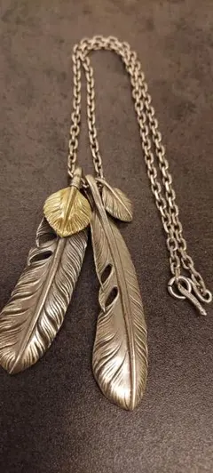 アリゾナフリーダム特大70mm上金フェザーネックレス