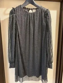 ZARA キッズ ワンピース 164cm グレー