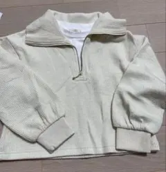 branshes アイボリー ハーフジップ トレーナー 120