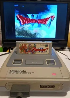 【コンデンサー交換済み　ヒューズ交換済み】SFC本体のみ　ドラクエⅥセット