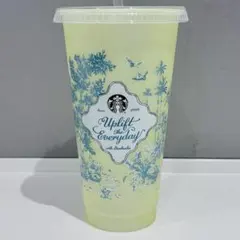 スターバックス　ミステリーカラーチェンジングリユーザブルコールドカップ　イエロー