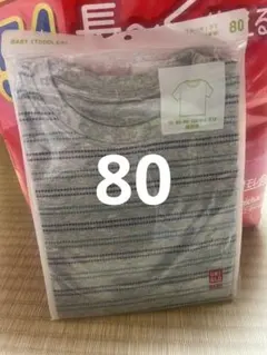 ユニクロ★80★クルーネックTシャツ半袖