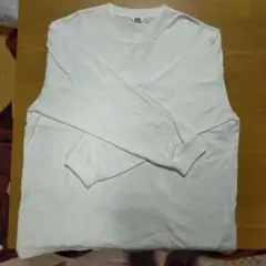 UNIQLO U ホワイト 長袖 Tシャツ XXL　胸ポケット付き