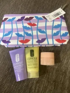 CLINIQUE トライアルセット 花柄ポーチ付き