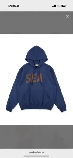SEA/WIND AND ネイビー パーカーのサムネイル