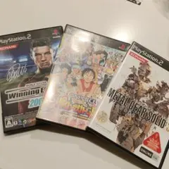 PS2まとめ売り メタルギアソリッド3 ワンピースカーニバル ウイイレ8セット