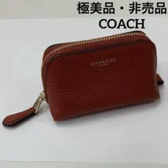 【極美品】【非売品】COACH レザーコインケース