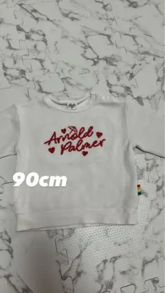 【アーノルドパーマー】トップス ホワイト ハート 90cm