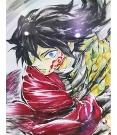 映画 鬼滅の刃 無限城編 第一章 猗窩座再来 特典 冨岡義勇 バースデー色紙