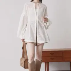 mystic フリンジシェイプチュニック　新品