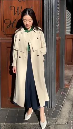 cohinaコヒナ　マルチウェイバックタックトレンチコート regularロング