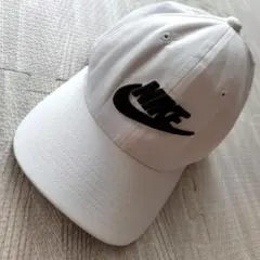 ナイキ【NIKE】ホワイトキャップ ブラックロゴM/Ｌ