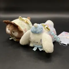 即決 新品 タグ付き サンリオ マスコットストラップ シナモロール バッドばつ丸