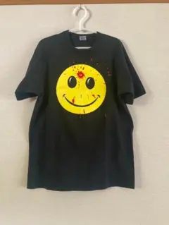 激レア90s ぶち抜きスマイル ヴィンテージTシャツ シングルステッチ
