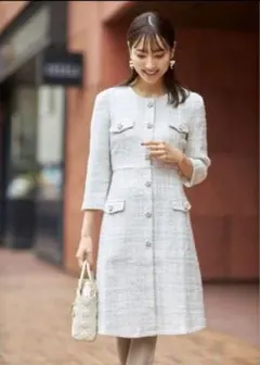 tocco closet ツイードワンピース