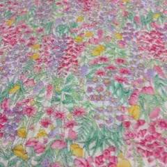 花柄コットン生地 　110×100