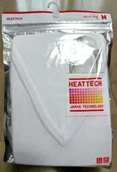 【新品】ユニクロ ヒートテック VネックT 半袖 メンズ Mサイズ ホワイト 白