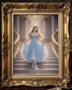運命を引き寄せるガラスの靴 シンデレラの祝福｜人生好転｜開運絵画・縁起物