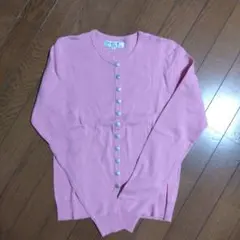 未使用 TOCCA タグ付 アジサイカーディガン ストレッチ ピンク M