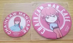 マキマ　コースター&シール　チェンソーマンカフェ