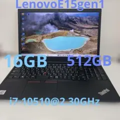 バッテリ99% ThinkPad E15 Gen2 i7 16GB オフィス付 - メルカリ