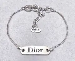 2674−3 人気✨ Dior ブレスレット シルバー CD ロゴ 希少 刻印 - メルカリ