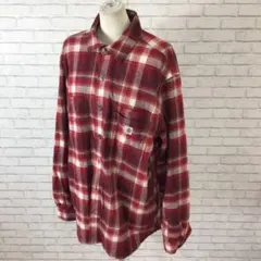 ★10.21 h433 カーハート シャツ L 裏起毛 チェック