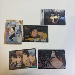銀魂 ブロマイド 5枚セット QRコード付き