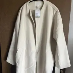 H&M ロングコート ホワイト 未使用