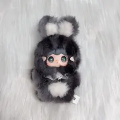 Yooki ヨーキ　ホッピングバニー　兎　ナイトグレー　黒　うさぎ　ぬいぐるみ