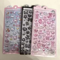 正規品　新作　ボンボンドロップシール バレエコア ブラックリボン　クーリア