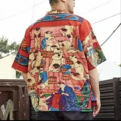 倭物やカヤ×石黒亜矢子 アロハシャツ Lサイズ NIPPON DNA 猫 - メルカリ