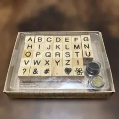 未使用　アルファベット　スタンプ