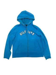 TOMMY HILFIGER ジップアップパーカー ブルー XLのサムネイル