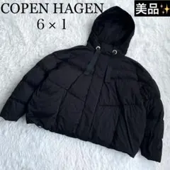 ダウンジャケット レディース 黒 COPENHAGEN 6×1 コペンハーゲン