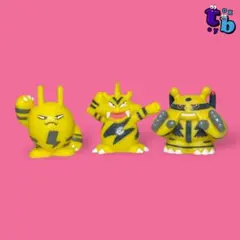 ポケモンキッズ【エレキッド/エレブー/エレキブル】指人形No.C125